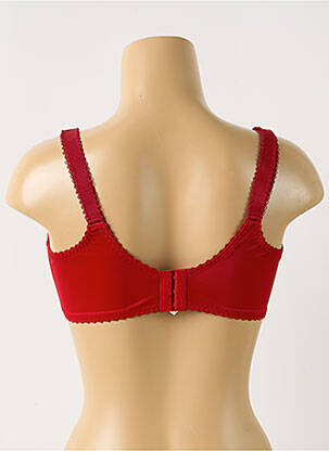 Soutien-gorge broderie haut soutien-gorge emboitant rouge EMPREINTE femme