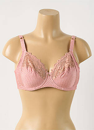 Soutien-gorge effet matière satinée haut soutien-gorge emboitant rose ANTIGEL femme