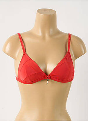 Soutien-gorge sans armature haut triangles rouge DIESEL femme