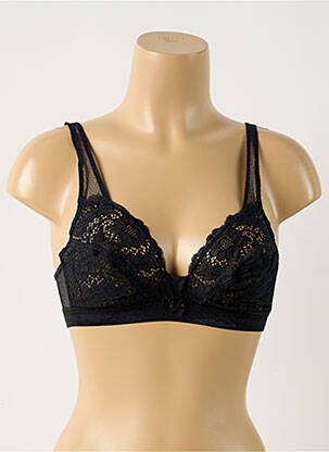Soutien-gorge sans armature haut soutien-gorge emboitant noir LOU femme