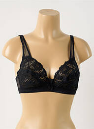 Soutien-gorge sans armature haut soutien-gorge emboitant noir LOU femme