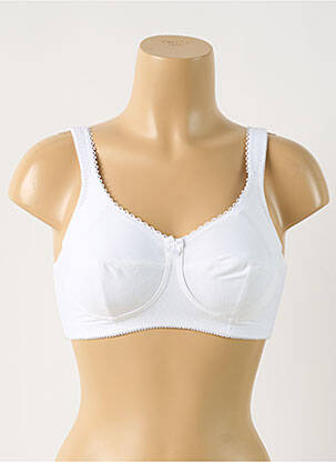 Soutien-gorge sans armature haut soutien-gorge emboitant blanc PIEGE femme