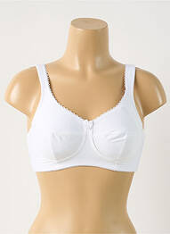 Soutien-gorge sans armature haut soutien-gorge emboitant blanc PIEGE femme