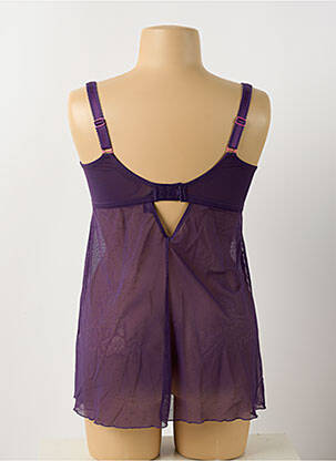 Top/caraco broderie violet SCULPTRESSE femme