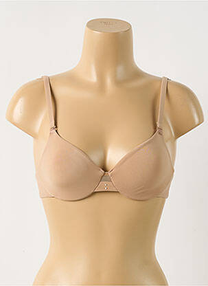 Soutien-gorge effet matière satinée haut soutien-gorge emboitant beige WACOAL femme