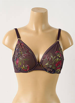 Soutien-gorge broderie haut soutien-gorge emboitant violet WACOAL femme