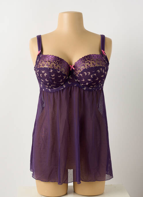 Top/Caraco violet SCULPTRESSE pour femme