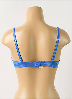 Soutien-gorge légère et transparente haut triangles bleu ROSY femme