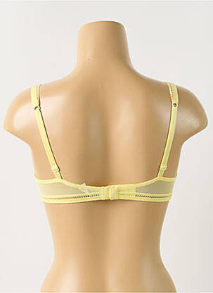 Soutien-gorge légère et transparente haut soutien-gorge emboitant jaune LEJABY femme