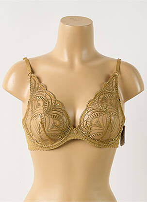 Soutien-gorge effet matière satinée haut soutien-gorge emboitant vert AUBADE femme