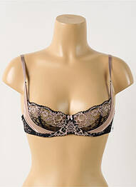 Soutien-gorge effet matière satinée haut soutien-gorge emboitant noir AUBADE femme