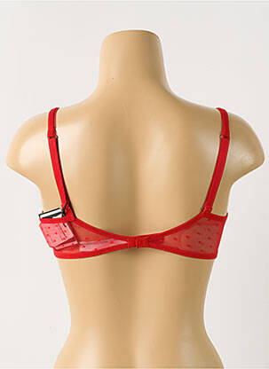 Soutien-gorge légère et transparente haut soutien-gorge emboitant rouge MARIE JO femme