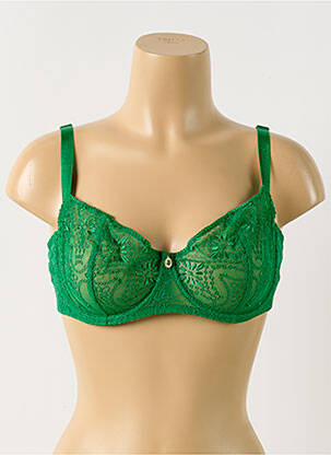 Soutien-gorge légère et transparente haut soutien-gorge emboitant vert AUBADE femme