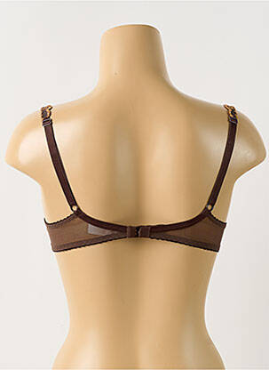 Soutien-gorge légère et transparente haut soutien-gorge emboitant marron LOU femme
