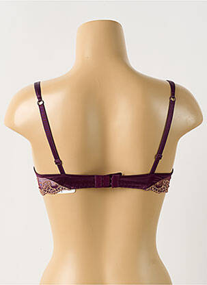 Soutien-gorge effet matière satinée haut soutien-gorge emboitant violet LISE CHARMEL femme