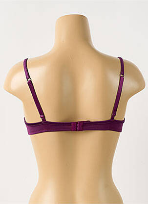 Soutien-gorge effet matière satinée haut soutien-gorge moulé violet HUIT femme