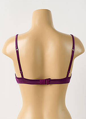 Soutien-gorge effet matière satinée haut soutien-gorge moulé violet HUIT femme