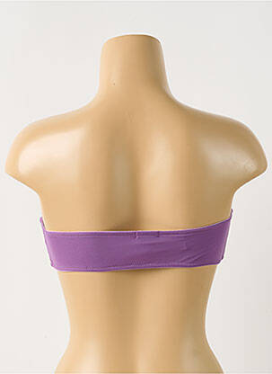Soutien-gorge effet matière satinée haut bandeau violet clair DIESEL femme