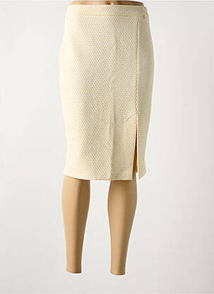 Jupe mi-longue taille normale beige RINASCIMENTO femme