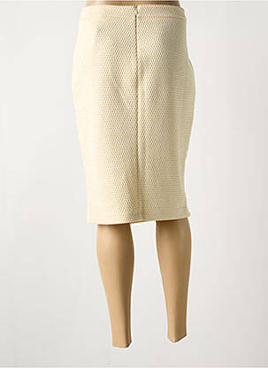 Jupe mi-longue stretch beige RINASCIMENTO femme