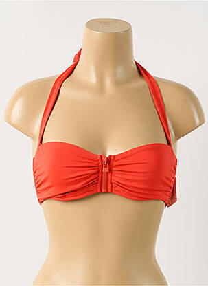 Haut de maillot de bain stretch haut bandeau rouge AUBADE femme