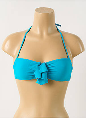 Haut de maillot de bain stretch haut bandeau bleu LEJABY femme