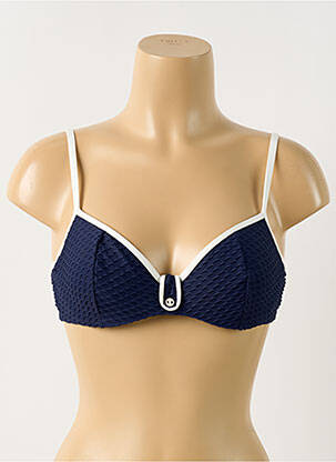 Haut de maillot de bain stretch haut soutien-gorge balconnet bleu MARIE JO femme