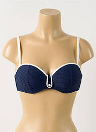 Haut de maillot de bain stretch haut soutien-gorge balconnet bleu MARIE JO femme