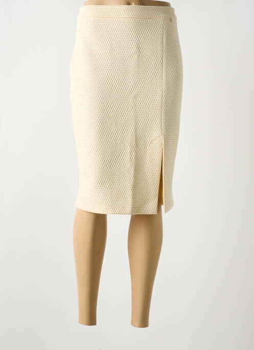 Jupe mi-longue beige RINASCIMENTO pour femme