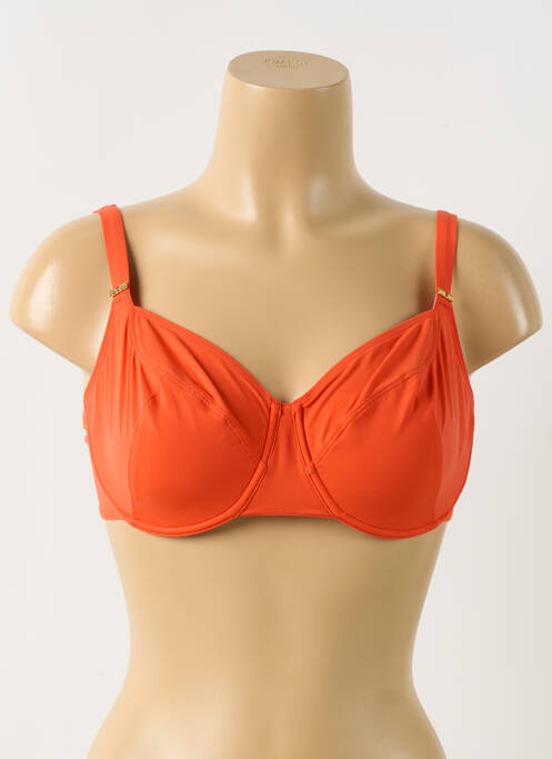 Haut de maillot de bain orange EMPREINTE pour femme