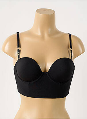 Soutien-gorge effet matière satinée haut soutien-gorge moulé noir WACOAL femme