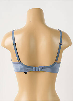 Soutien-gorge effet matière satinée haut soutien-gorge moulé bleu PLAYTEX femme