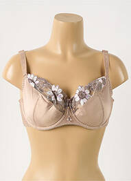 Soutien-gorge effet matière satinée haut soutien-gorge moulé chair SAWREN femme