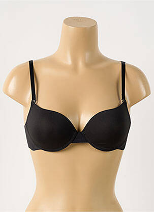 Soutien-gorge effet matière satinée haut soutien-gorge moulé noir WACOAL femme