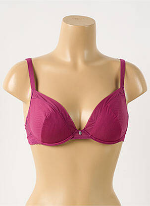 Soutien-gorge effet matière satinée haut soutien-gorge moulé rouge WACOAL femme