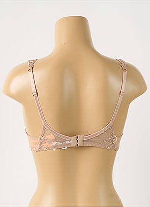 Soutien-gorge effet matière satinée haut soutien-gorge moulé chair LISE CHARMEL femme