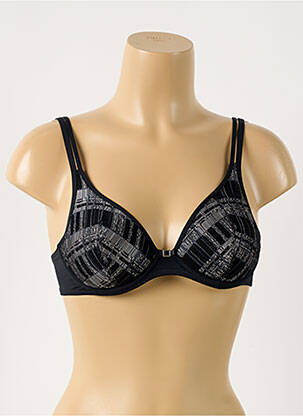 Soutien-gorge effet matière satinée haut soutien-gorge moulé noir MARIE JO femme