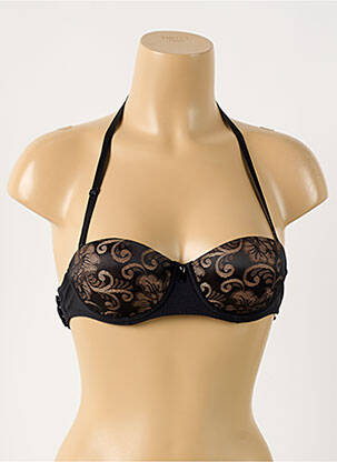 Soutien-gorge effet matière satinée haut soutien-gorge moulé noir AUBADE femme