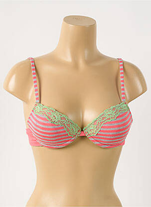 Soutien-gorge effet matière satinée haut soutien-gorge push-up rose DIESEL femme