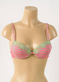 Soutien-gorge effet matière satinée haut soutien-gorge push-up rose DIESEL femme