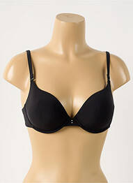 Soutien-gorge effet matière satinée haut soutien-gorge push-up noir WACOAL femme