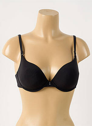 Soutien-gorge effet matière satinée haut soutien-gorge push-up noir WACOAL femme