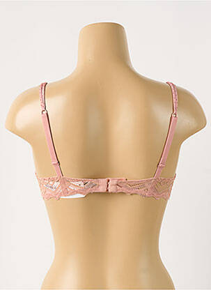 Soutien-gorge effet matière satinée haut soutien-gorge push-up rose ANTIGEL femme