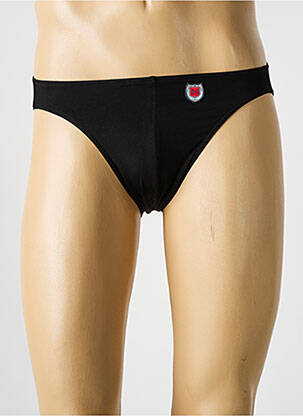 Slip de bain tissage popeline noir HOM homme