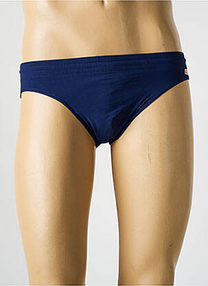 Slip de bain tissage popeline bleu COUP DE COEUR homme