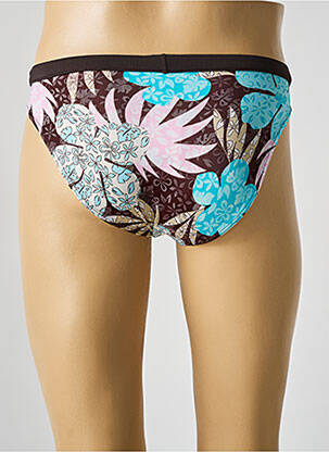 Slip de bain imprimé fantaisie marron HOM homme
