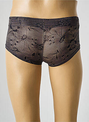Boxer effet matière satinée marron HOM homme