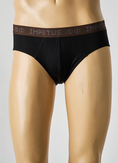 Slip noir IMPETUS pour homme