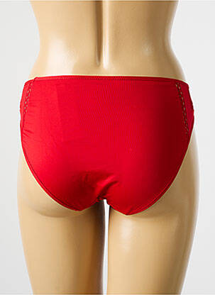 Bas de maillot de bain stretch culotte rouge HUIT femme