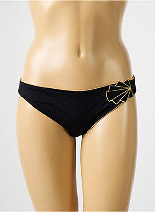 Bas de maillot de bain stretch culotte noir HUIT femme